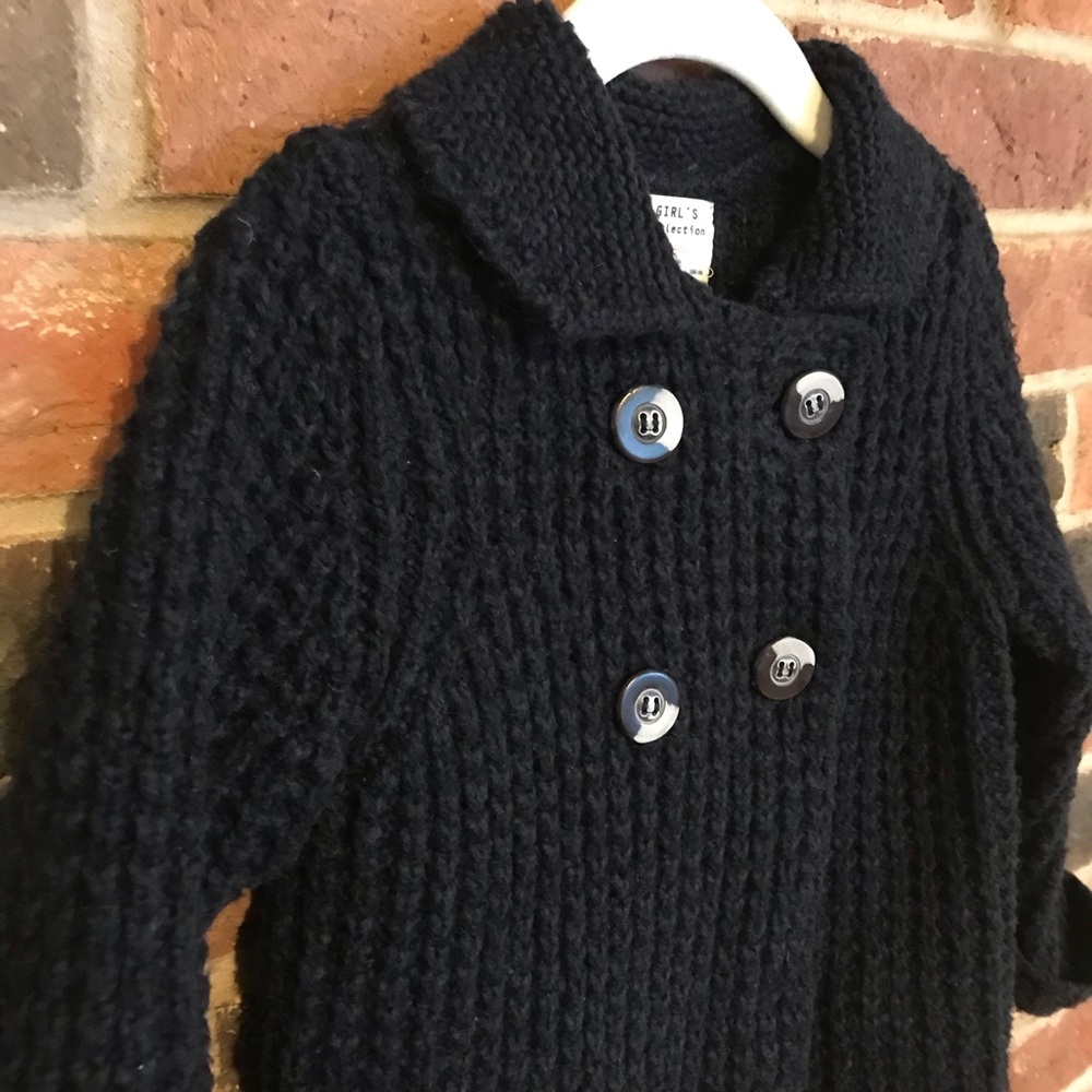 Zara girls waffle knit cardigan jacket